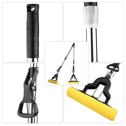Multi-Purpose Foldable Floor Cleaning Squeeze Mop Wiper