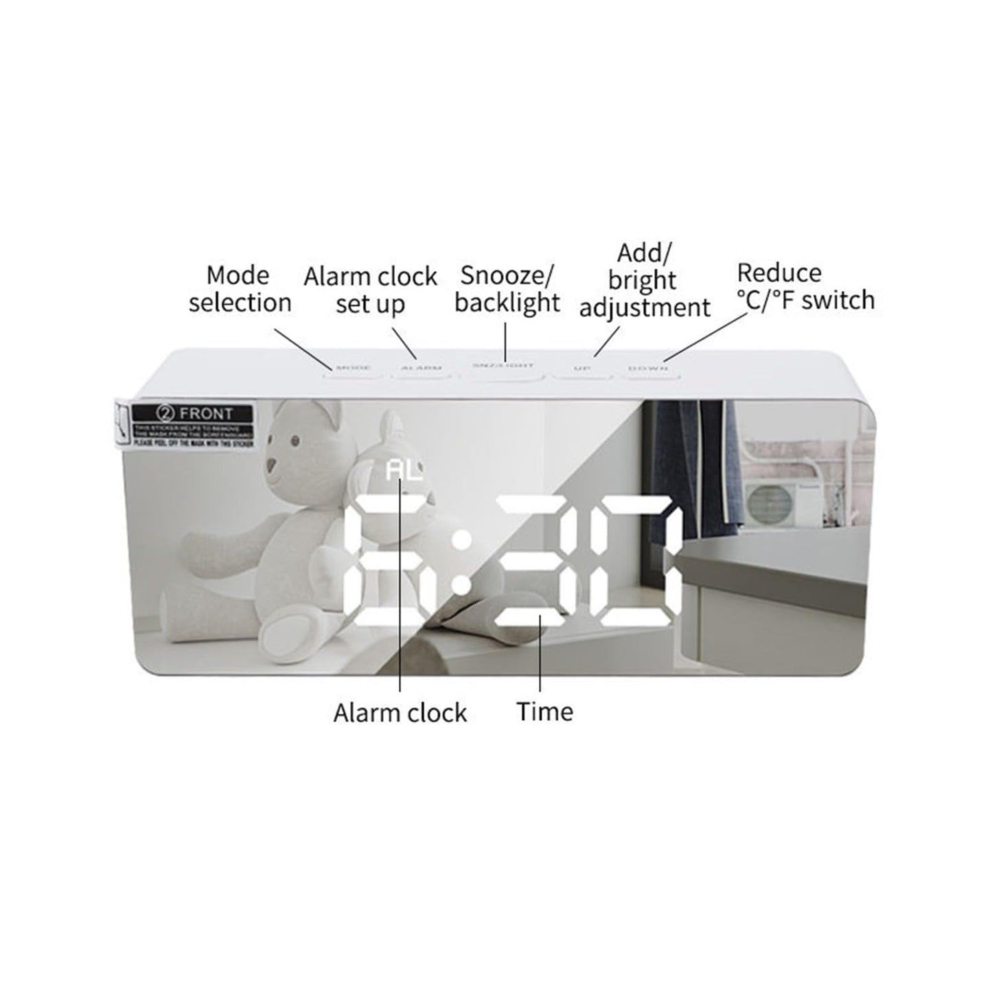 Digital Alarm Clock LED Display Clock