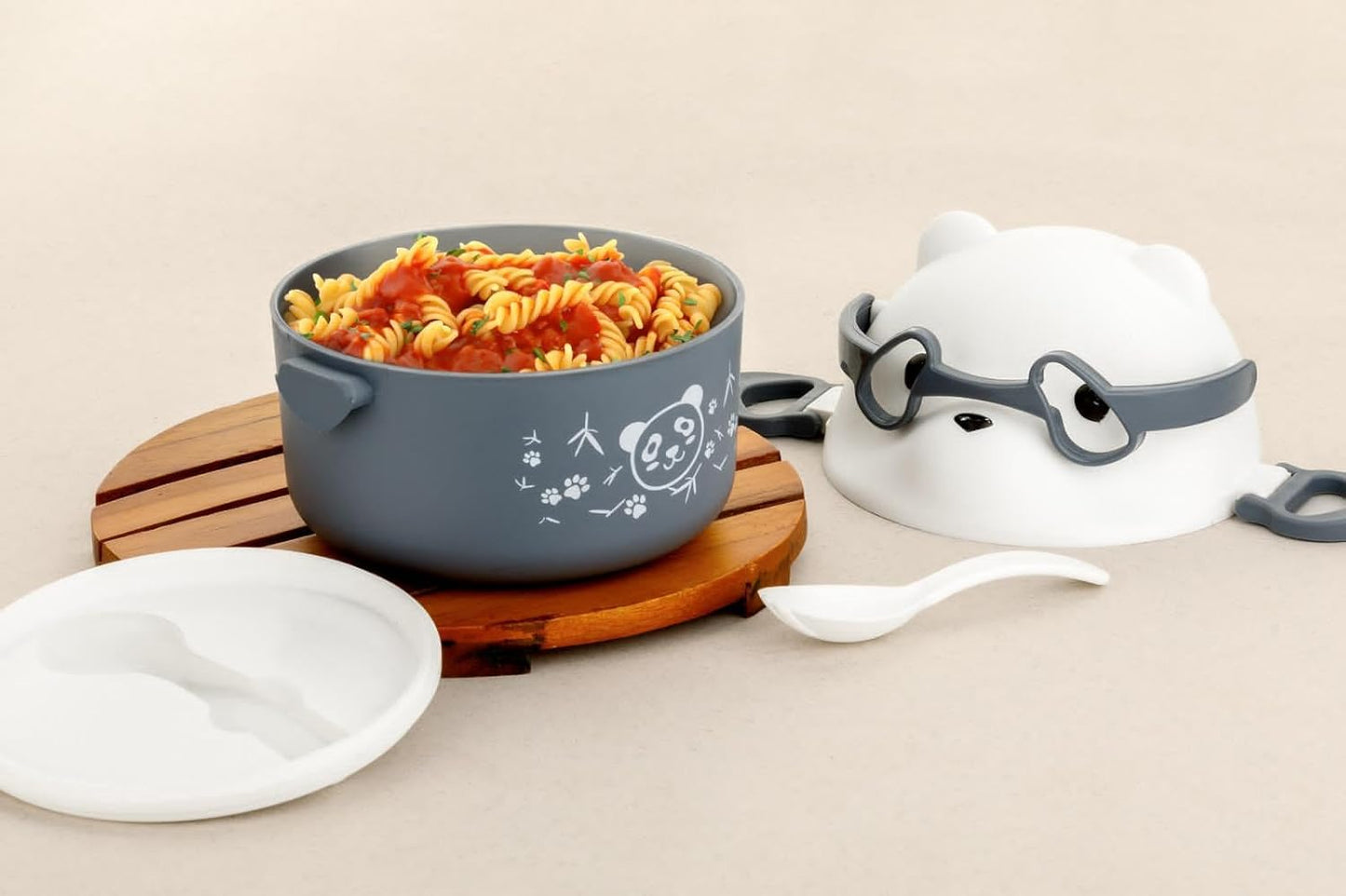 Cute Teddy Cartoon Tiffin Box