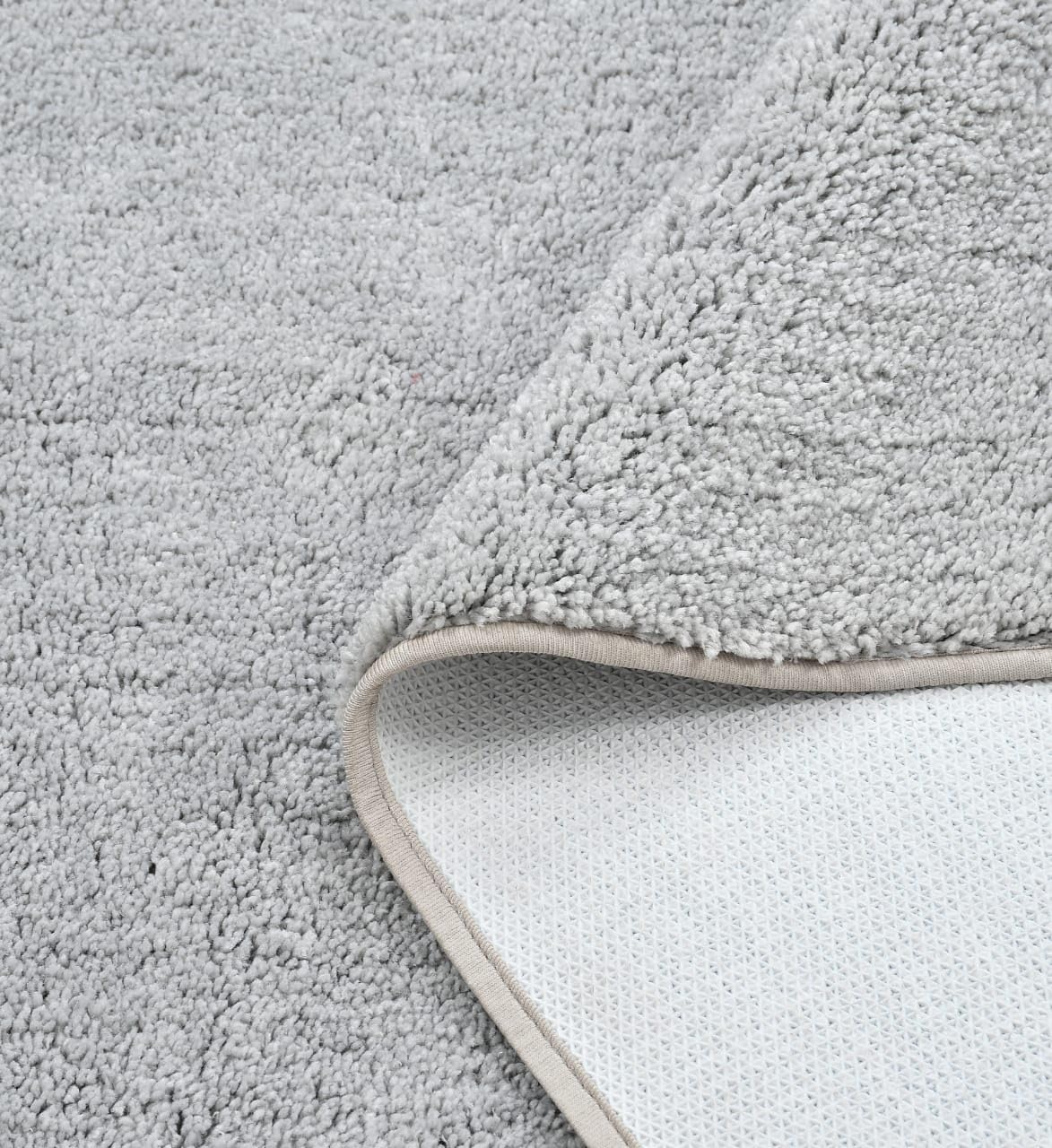 Microfiber Anti-Skid Floor Mat (Pack of 1, Grey)