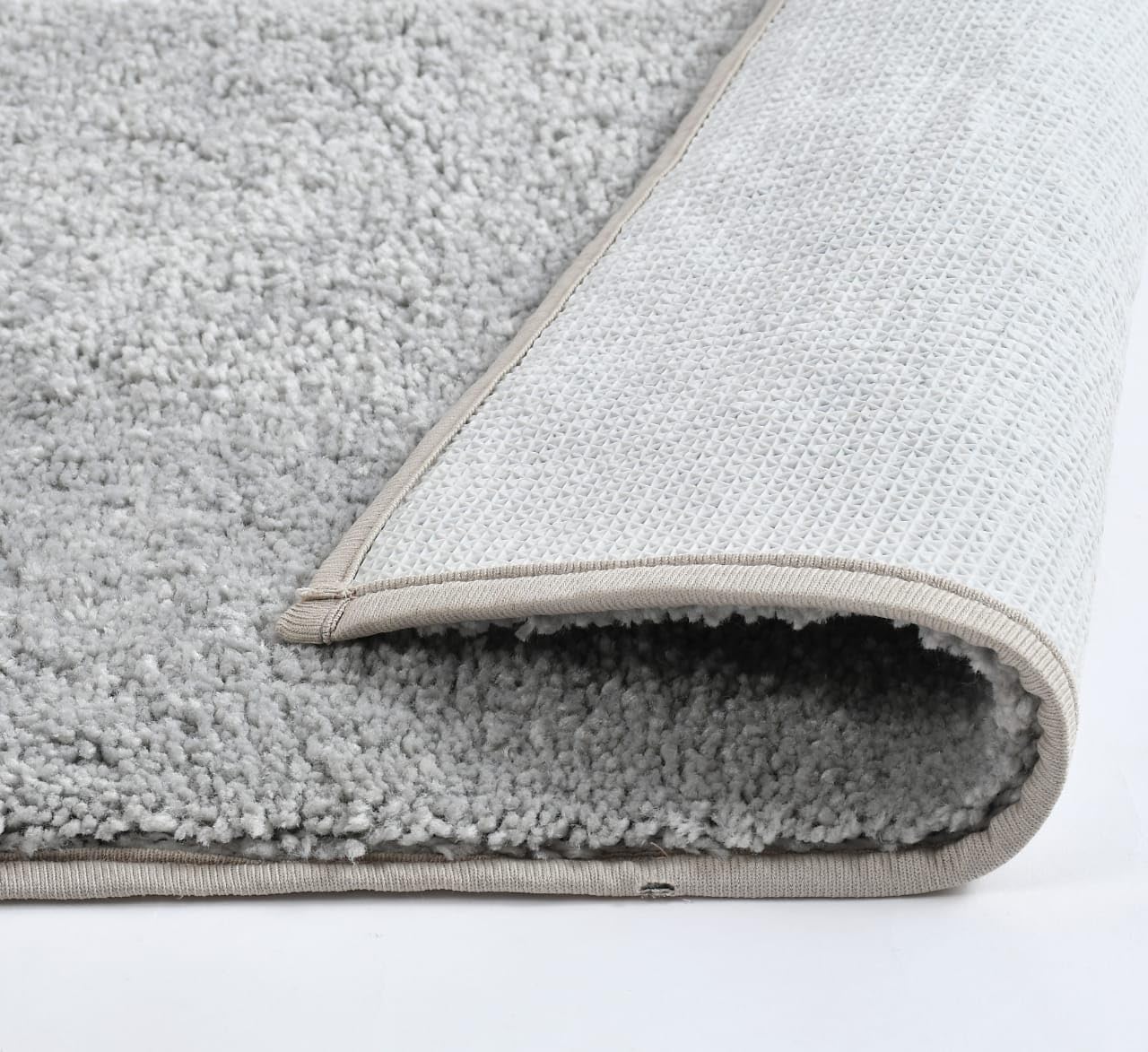 Microfiber Anti-Skid Floor Mat (Pack of 1, Grey)