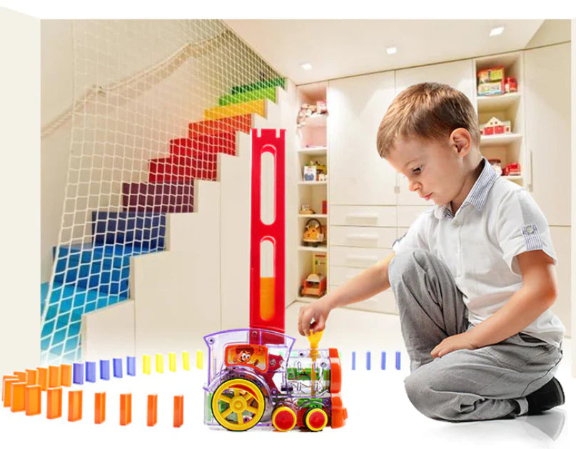 Domino Dash Train: Kids Educational Toy with Light & Sound