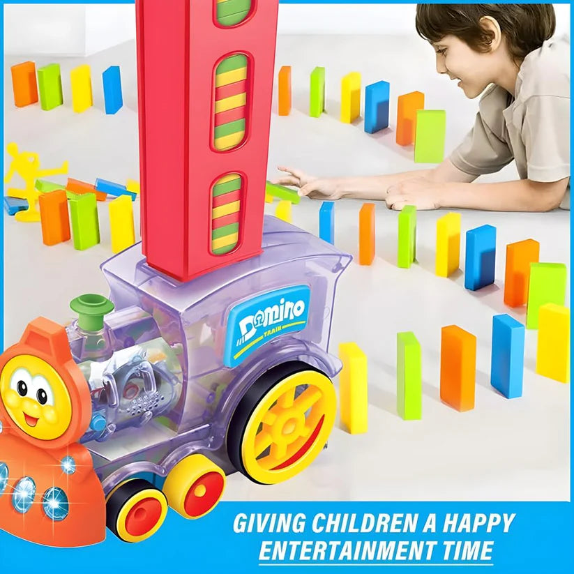 Domino Dash Train: Kids Educational Toy with Light & Sound
