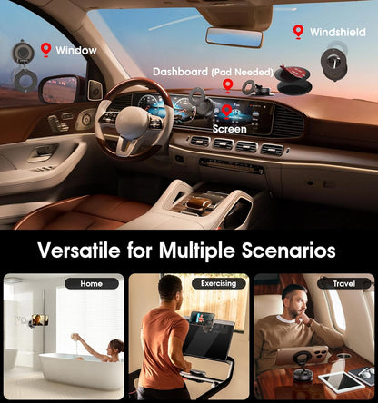 2025 Newest 360° Adjustable Vacuum Magnetic Suction Cup Phone Holder Mount