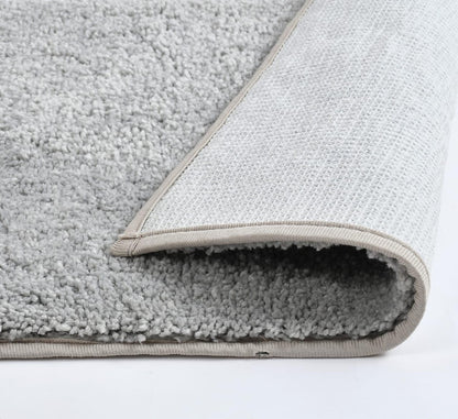 Microfiber Anti-Skid Floor Mat (Pack of 1, Grey)
