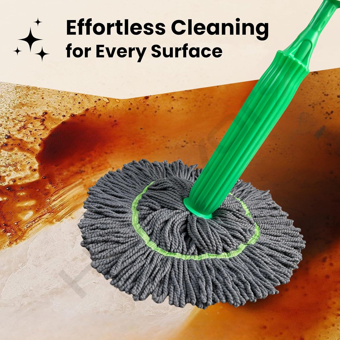 MyBasket™ 2 in 1 Dehydrated Floor Cleaning Mop - Self-twisting Water Rotating
