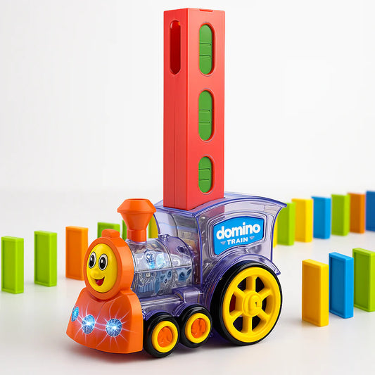 Domino Dash Train: Kids Educational Toy with Light & Sound