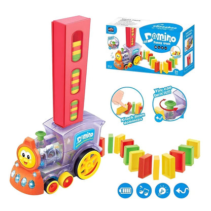 Domino Dash Train: Kids Educational Toy with Light & Sound